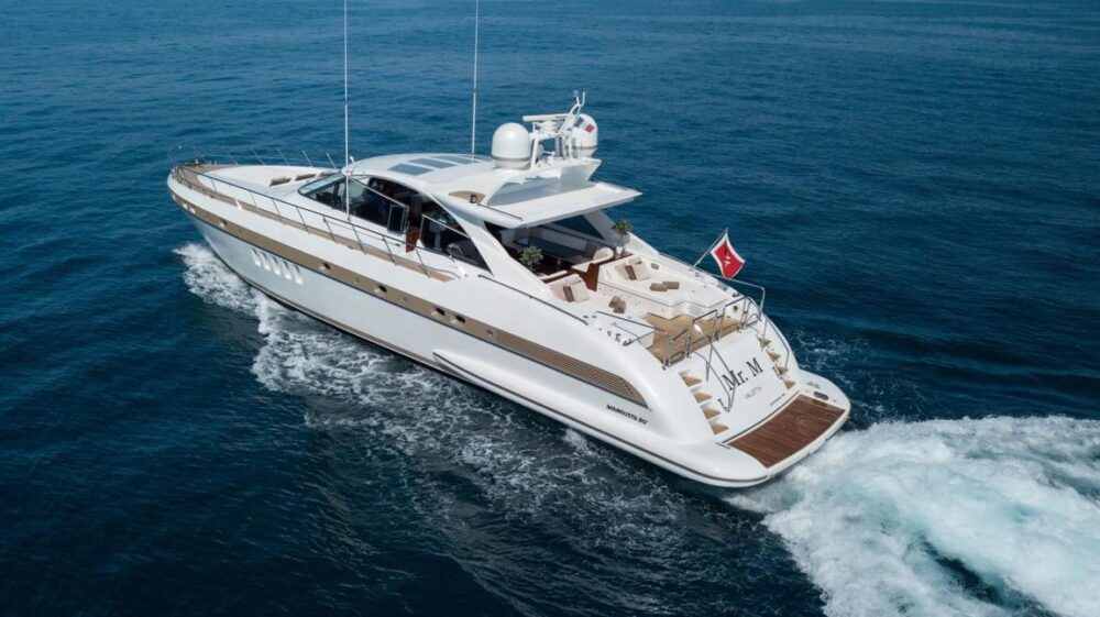 Charter the 'Mr. M' Mangusta 80 Open Power Mega Yacht in Monaco