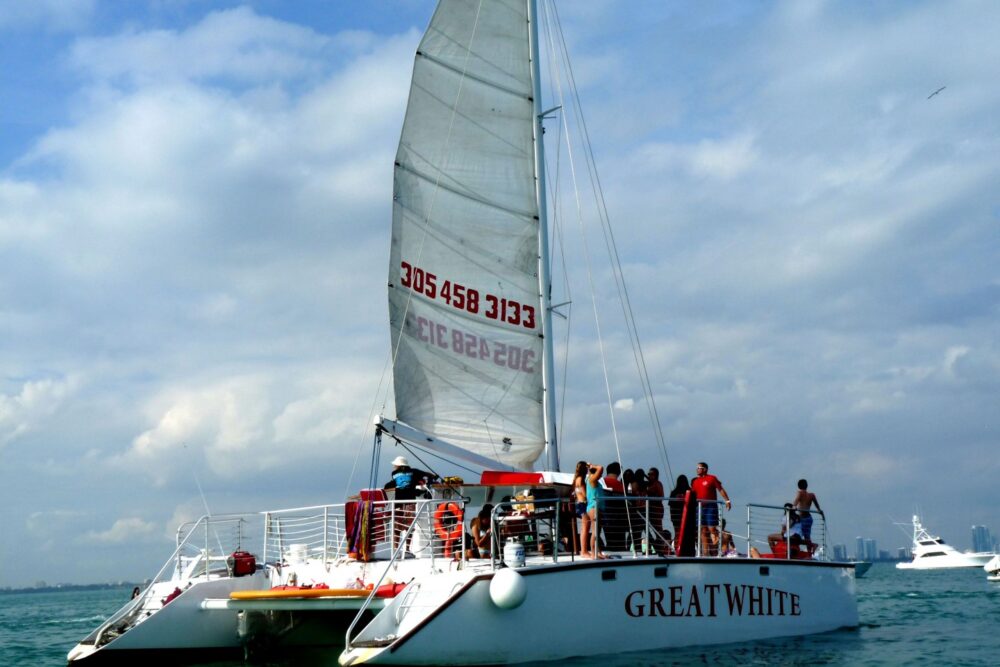 Great White 49' Catamaran with Island BBQ Option