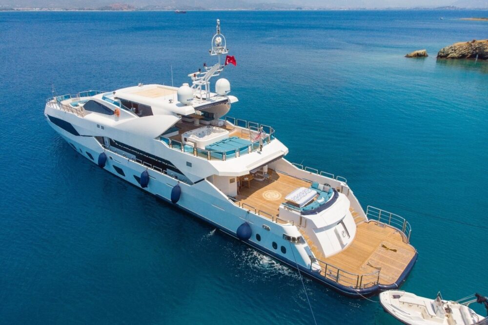 42 m, 6 cabin Mega yacht for charter in Turkey