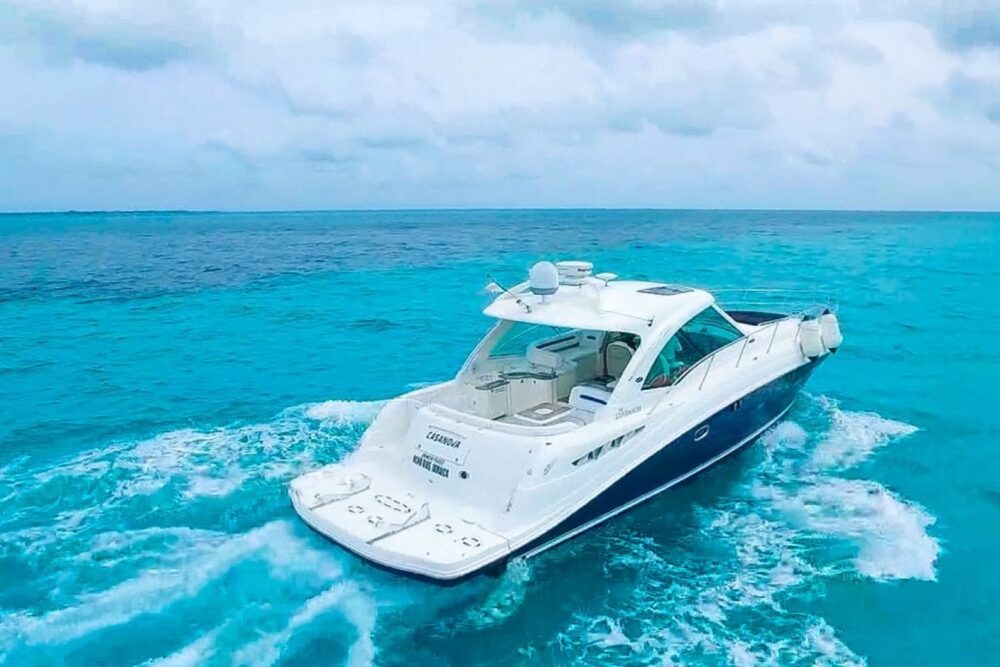 Sundancer boat to rent at Playa Mujeres - Image 12
