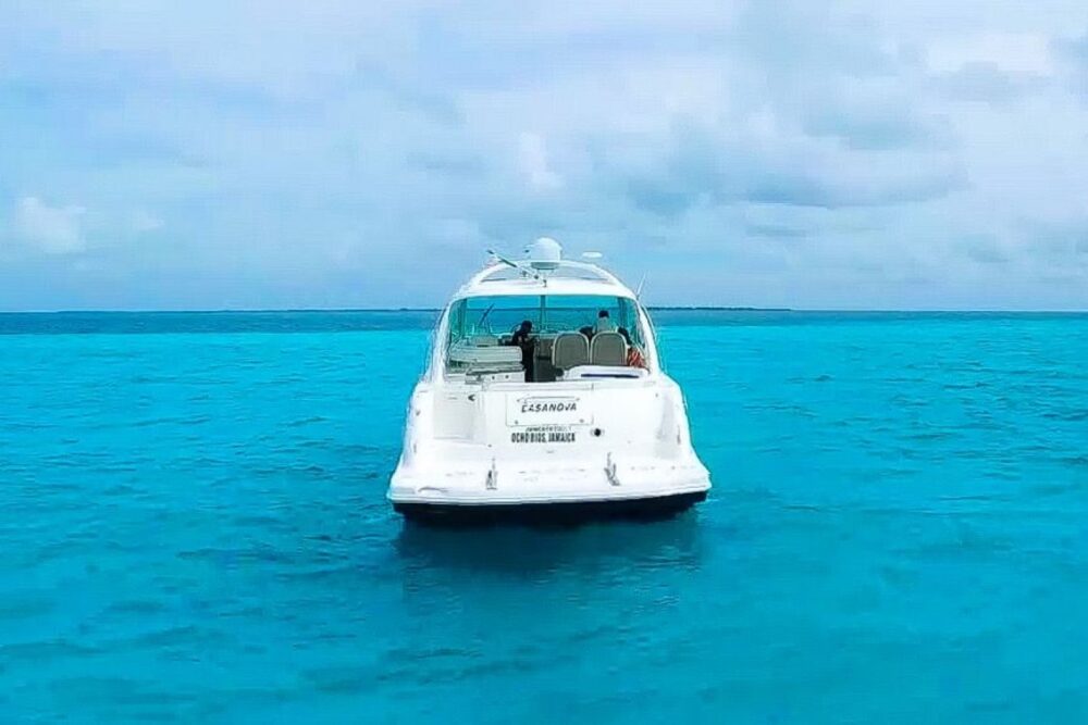 Sundancer boat to rent at Playa Mujeres - Image 9