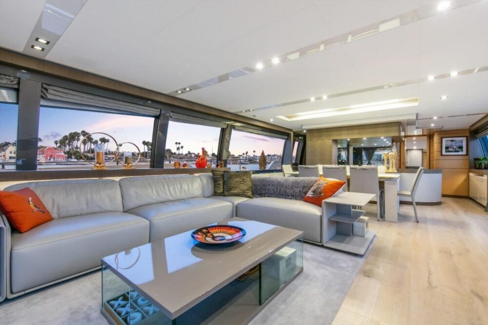 Discover unparalleled luxury aboard our 96’ Ferretti Mega Yacht. - Image 9