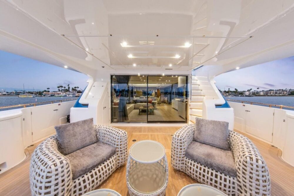 Discover unparalleled luxury aboard our 96’ Ferretti Mega Yacht. - Image 2