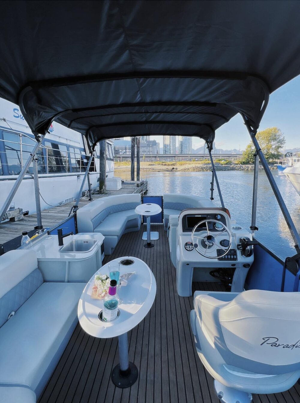 Vancouver BBQ Boat Rental - Luxury 8-Person Party Pontoon Experience in False Creek - Imagen 15